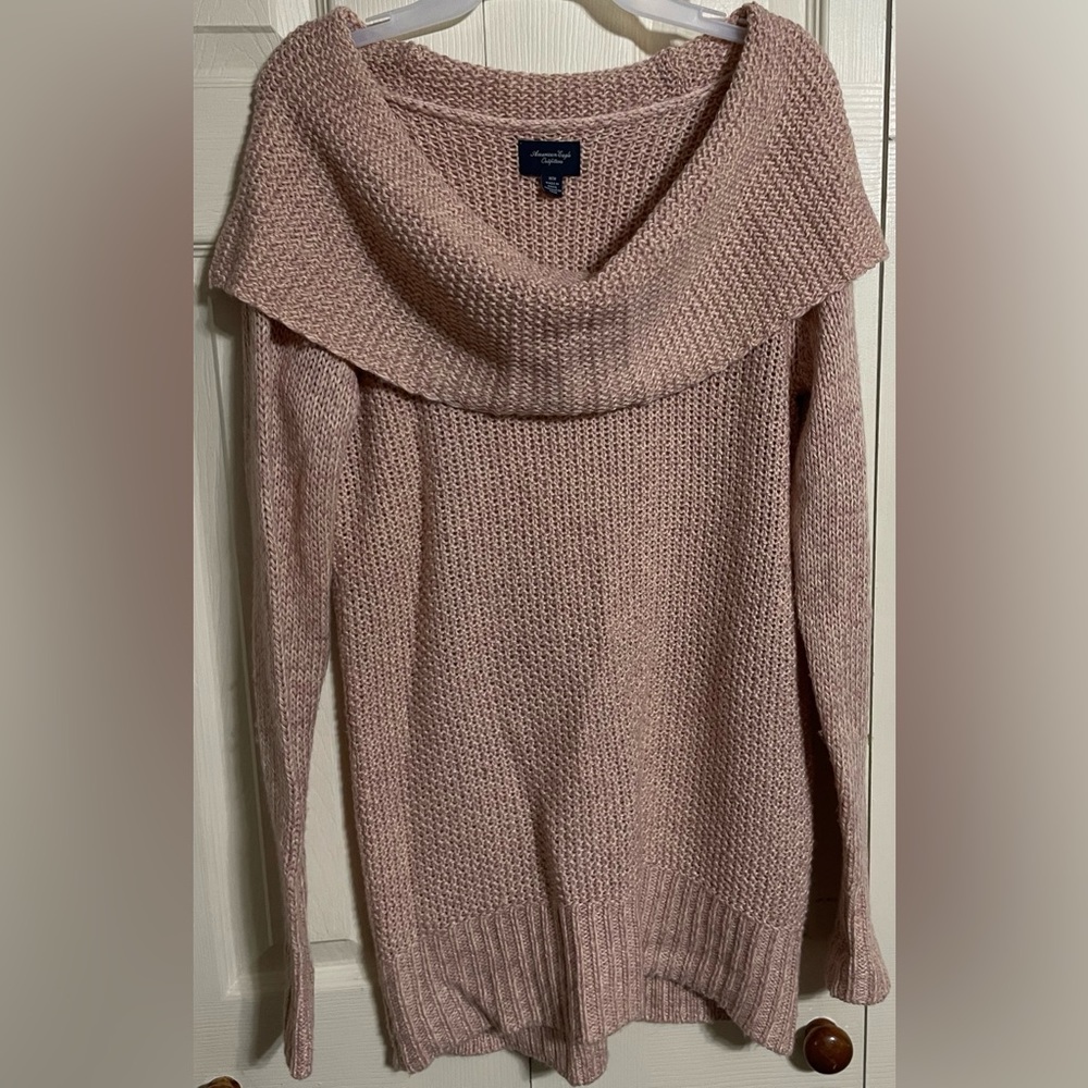 Women’s American Eagle Outfitters Chunky Knit Cowl Neck Sweater Size Medium